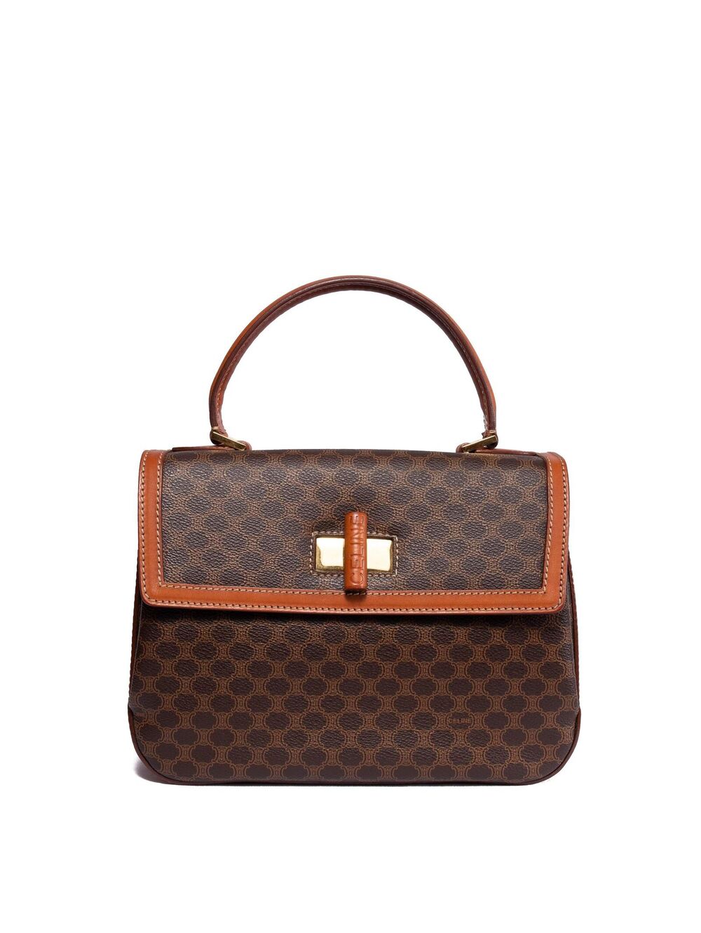 Vintage Celine Top Handle Dark Brown
